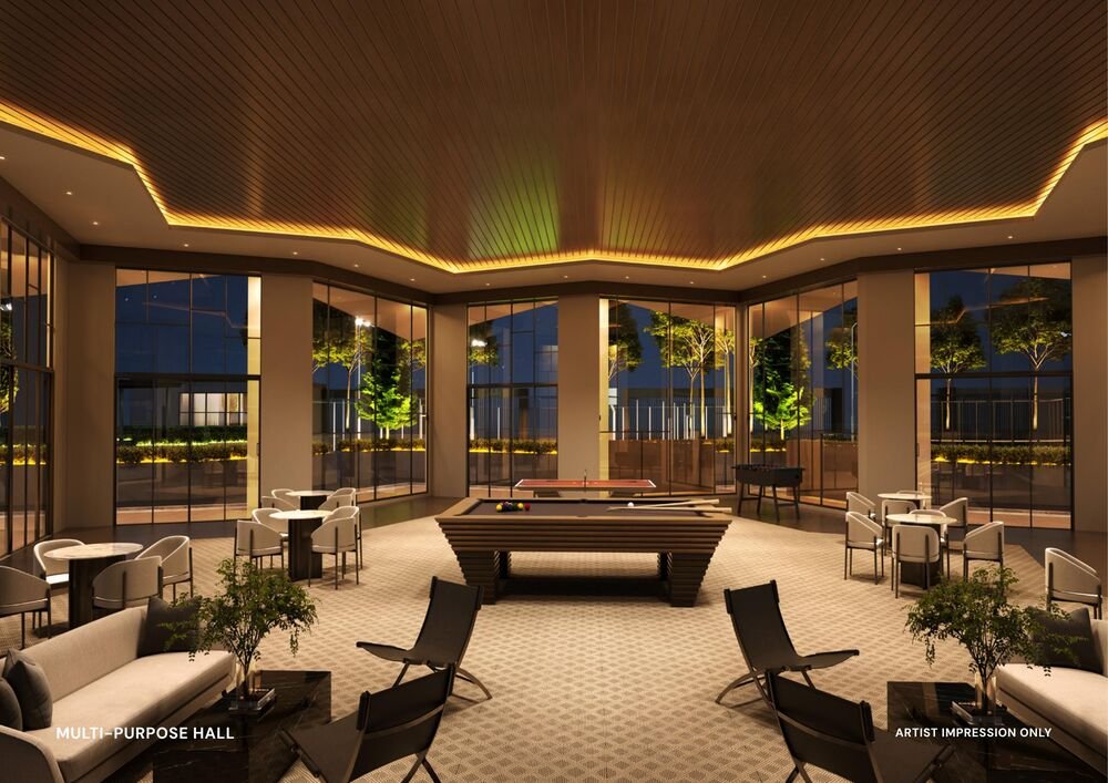 Multi-purpose hall interior, artist impression