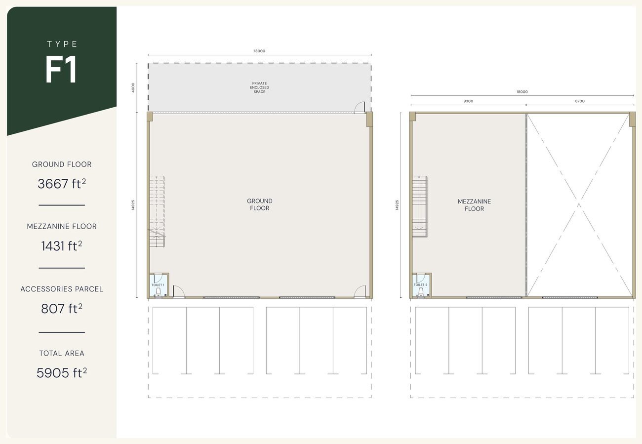 Armani Bizcore Type F1 unit floor plan